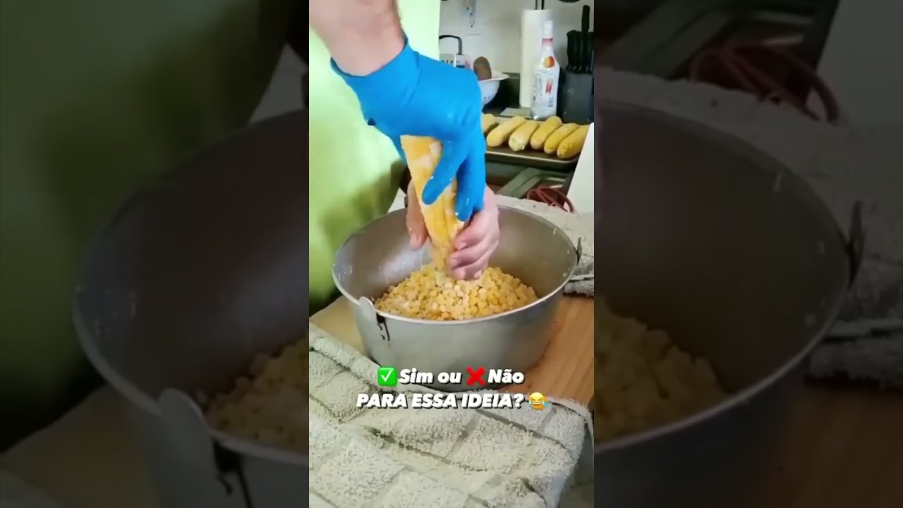 Como Debulhar Milho Verde R&aacute;pido e F&aacute;cil.