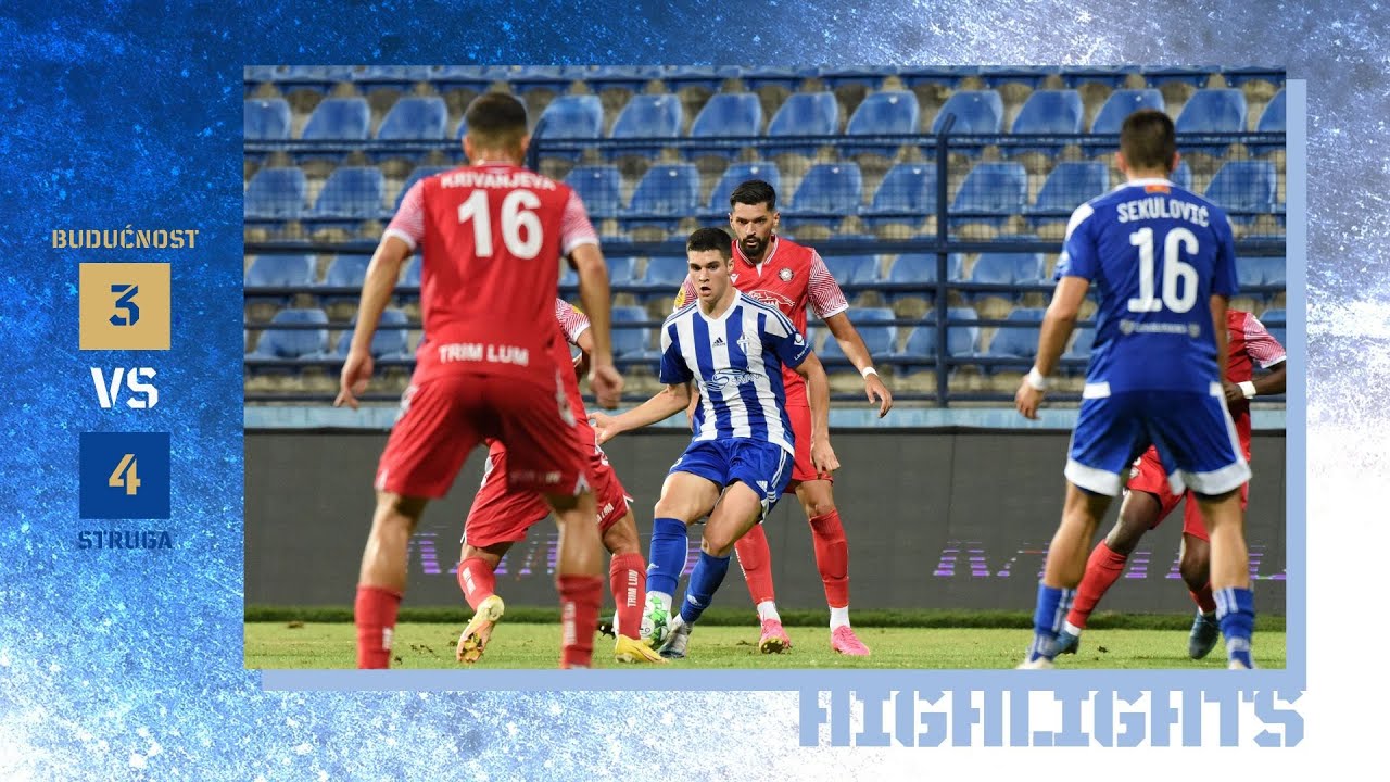 HIGHLIGHTS | Budućnost - Struga 3:4 | 2. kolo kvalifikacija za Ligu konferencija | 01.08.2023.