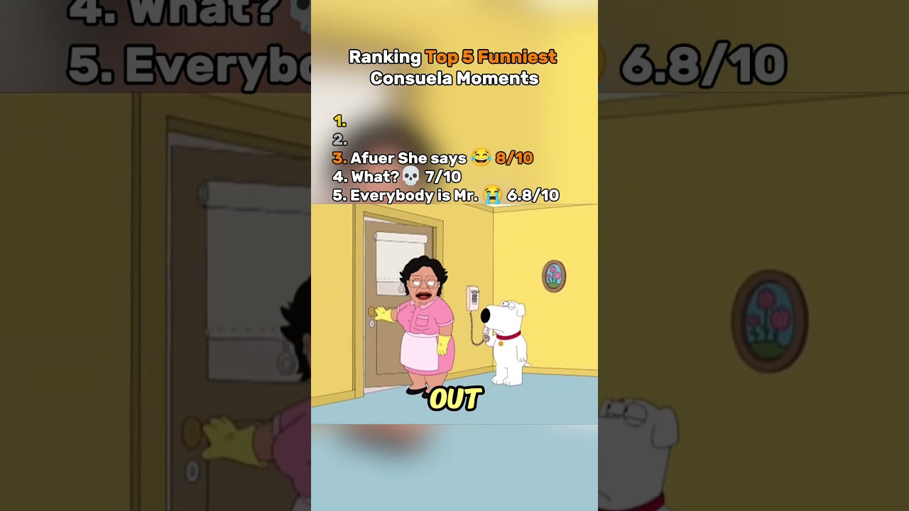 Top Funniest Consuela Moments Ranked! 😭 #shorts #familyguy #funny #consuela