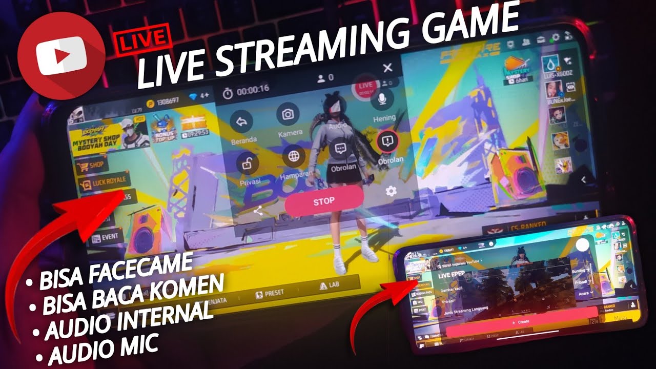 CARA LIVE STREAMING GAME DI YOUTUBE MENGGUNAKAN CAMERAFI LIVE TERBARU