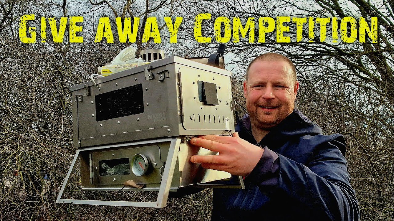 WIN THIS !! Woods walker titanium folding stove oven.