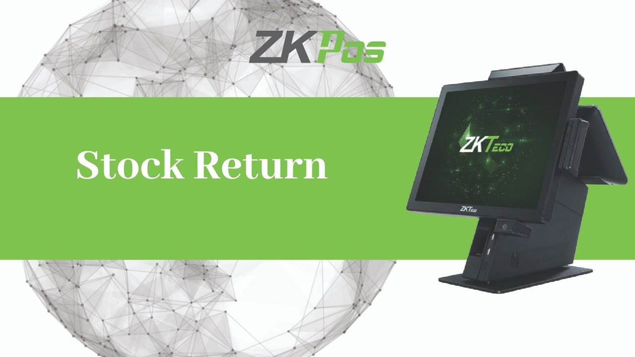 Stock Return in ZKTeco Supermarket POS Software