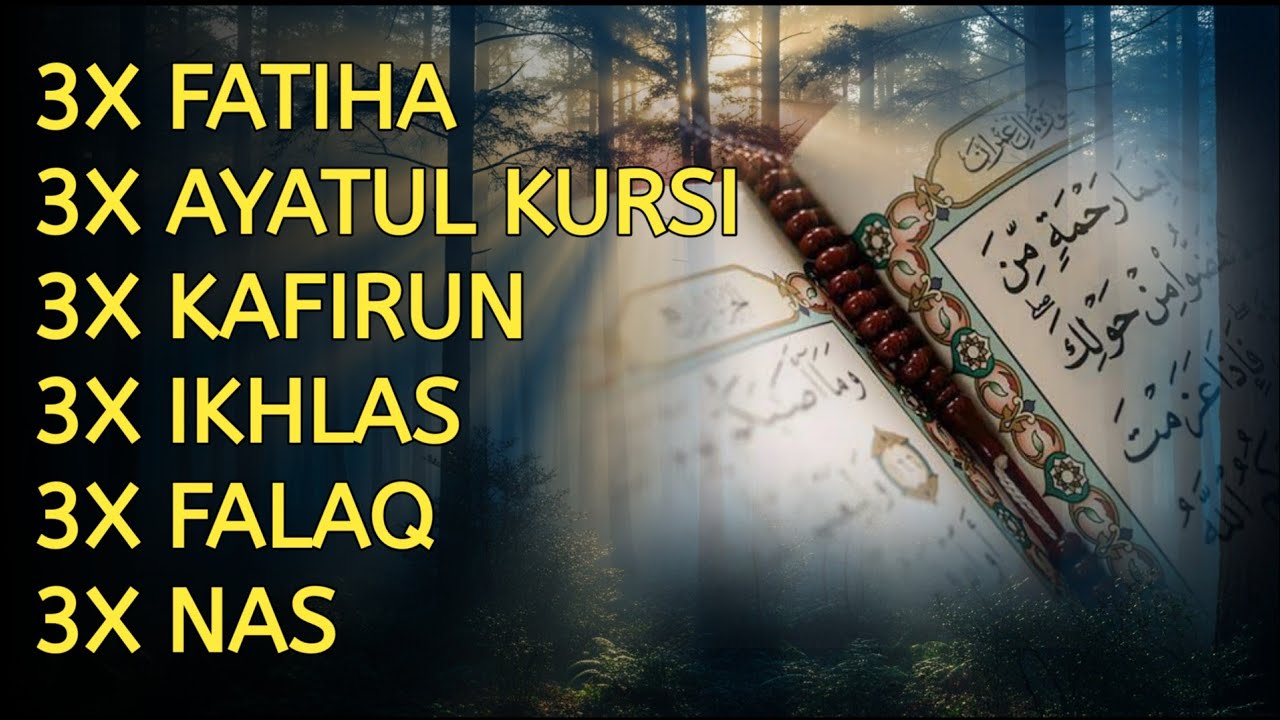3X FATIHA 3X AYATUL KURSI 3X KAFIRUN 3X IKHLAS 3X FALAQ 3X NAS |EP 464