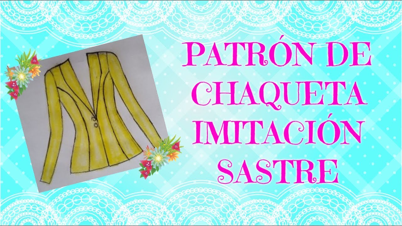 Patrón de chaqueta imitación sastre ( 2 diseños en el mismo molde) || Lección # 35