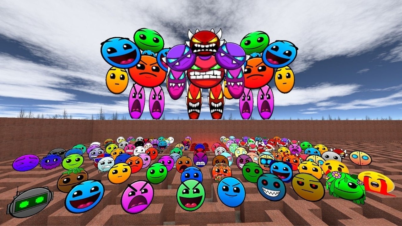 Lobotomy Dash VS Unlimited Nextbots In The Maze Nextbot Gmod  #Gmod #gaming #nextbots