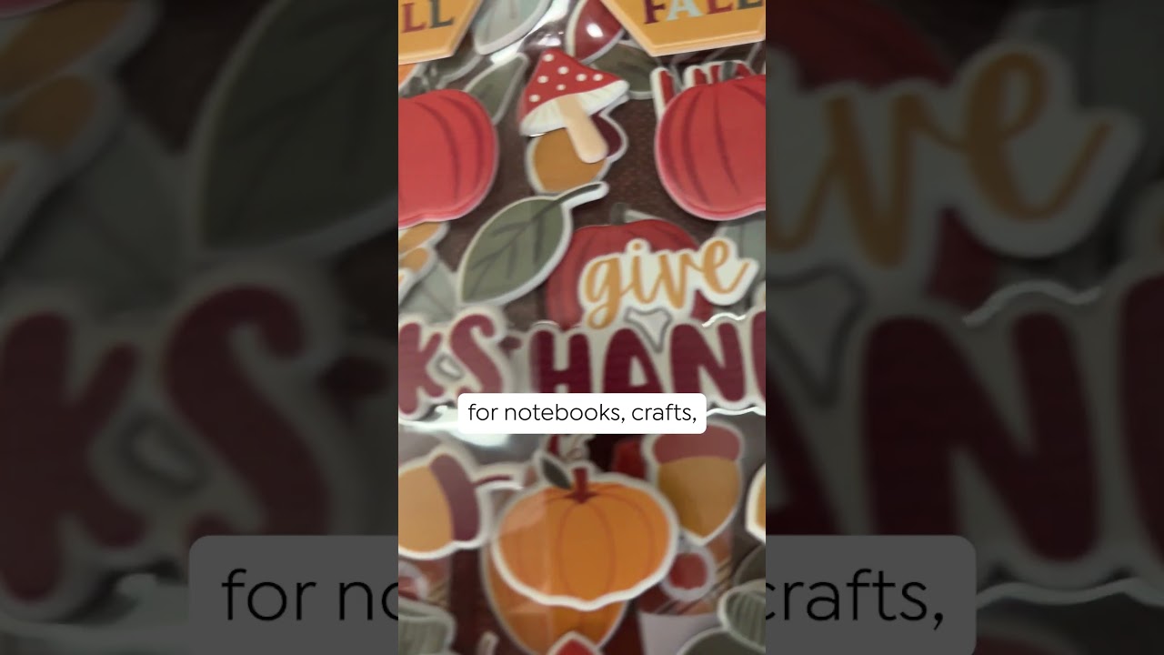 Kingston Crafts Falloween Puffy Stickers - Set of 308 | HSN