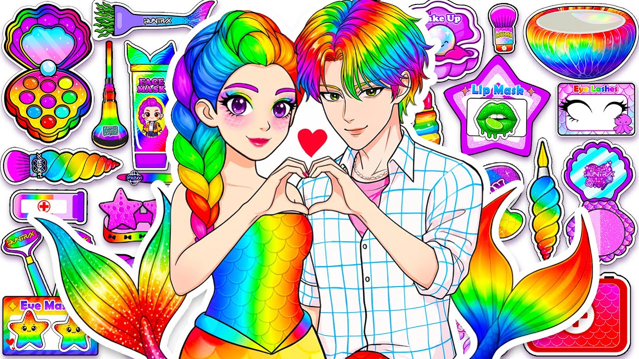 💖 Paper DIY 💖 KPOP Demon Hunters Rumi Mermaid pregnant | Colorful Hair Care, Skincare & Makeup