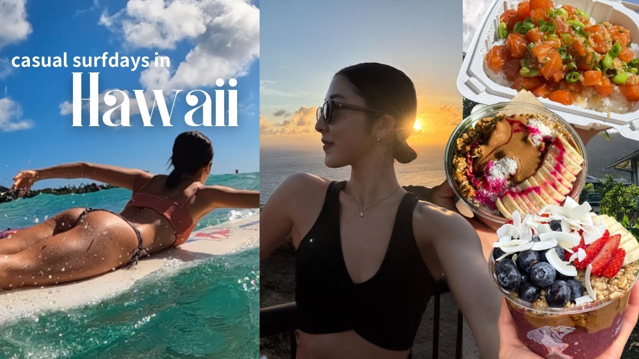 ハワイHealthy Surfing Girlになりきってみた2日間🤙🏽｜食事｜ジム｜ショッピング