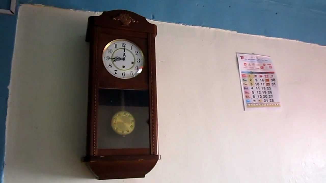 Jauch Triple Chime Wall Clock Plays Whittington, St. Michael And Westminster