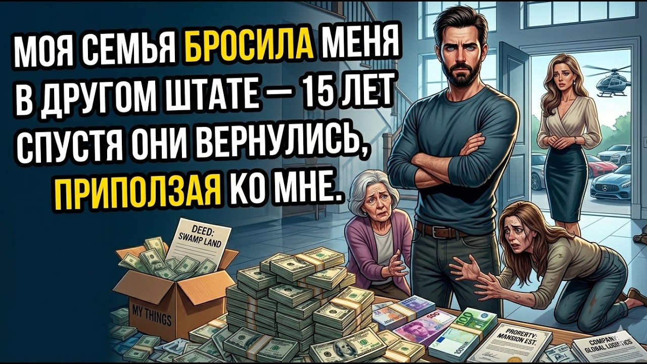 Моя семья бросила меня в другом штате — 15 лет спустя они вернулись, приползая ко мне.
