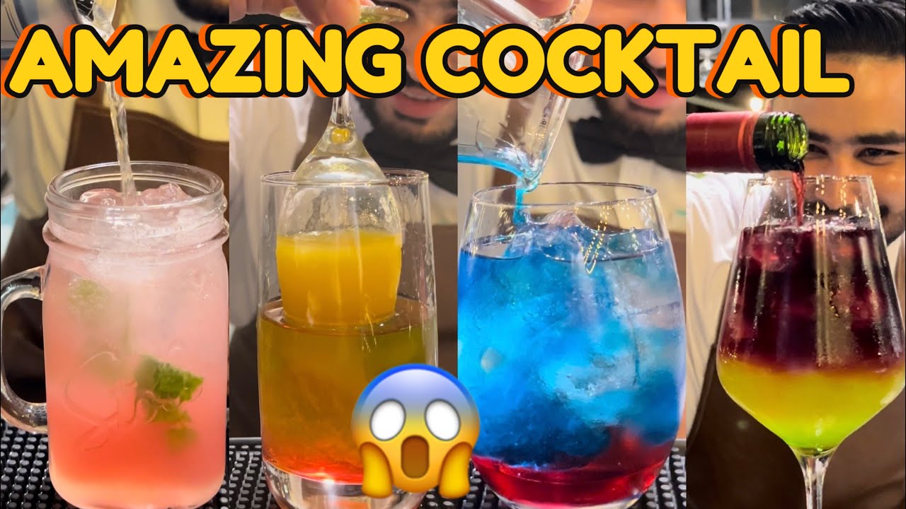 🔥Amazing Cocktails😱||Cocktail Mixing Technique||romibartender #cocktail #drink #recipe