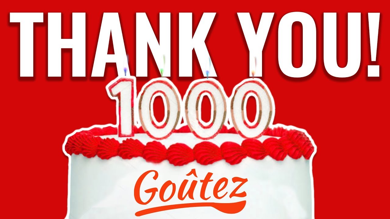 1000 Subscribers THANK YOU Video!!!