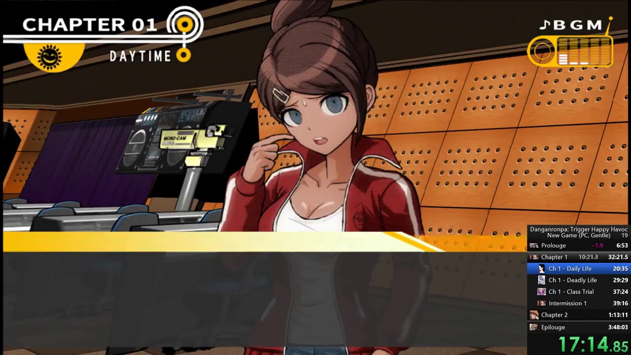 Danganronpa 1 - New Game Speedrun (Gentle) - 3:45:46 (Current World Record)