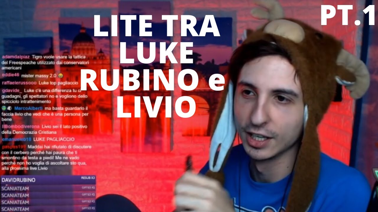 LITE TRA LUKE, RUBINO e LIVIO in LIVE (poi il chiarimento)