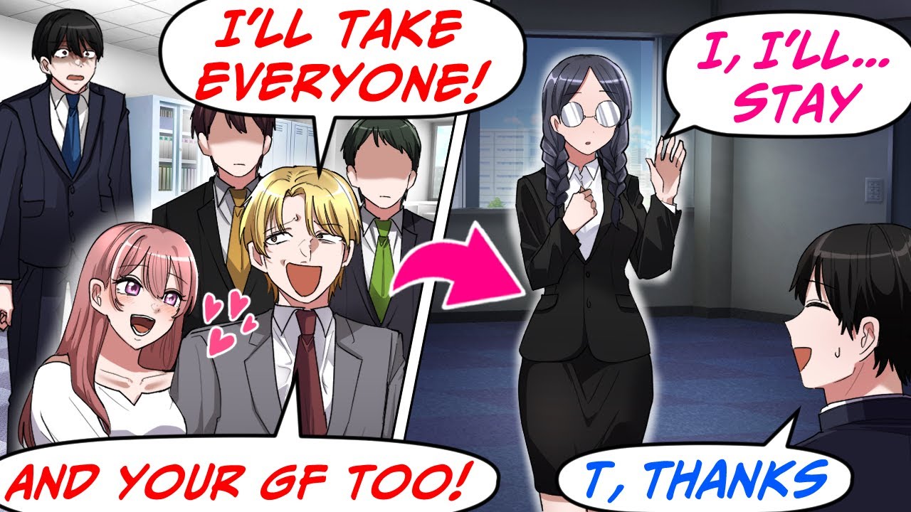 A Junior Co-Founder Betrays & Starts His Company. Only Nerd Employee Stays But… [RomCom Manga Dub]