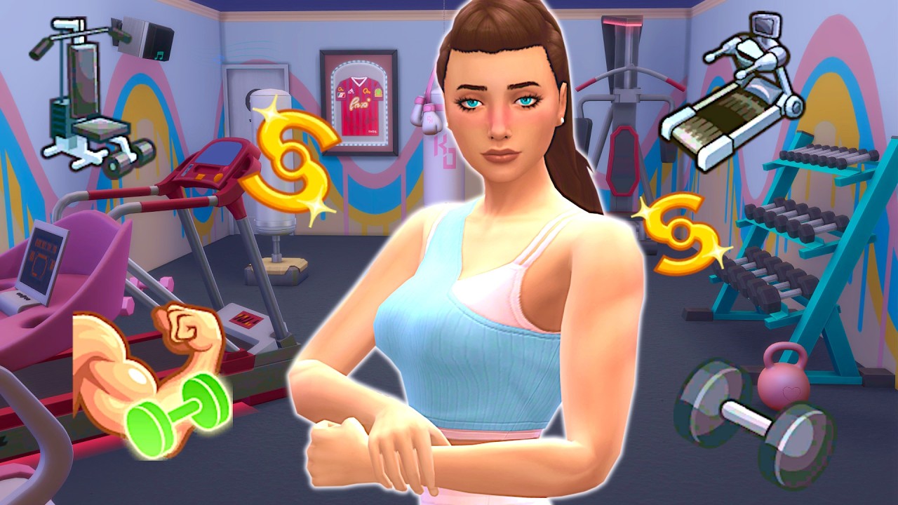 Может ли моя симка открыть свой собственный спортзал в гараже? // Sims 4: Девушка, занимающаяся б...