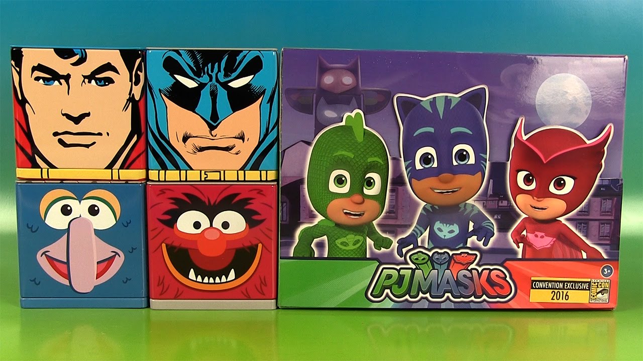 Pyjamasques PJ Masks Figurines Comic Con Cubeez Superman Batman Surprises