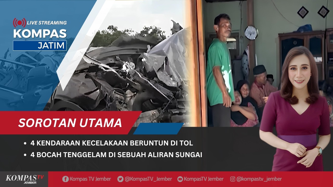 Kecelakaan Beruntun 4 Kendaraan Terlibat , 4 Bocah Tewas Tenggelam di Ponorogo | KOMPAS JATIM