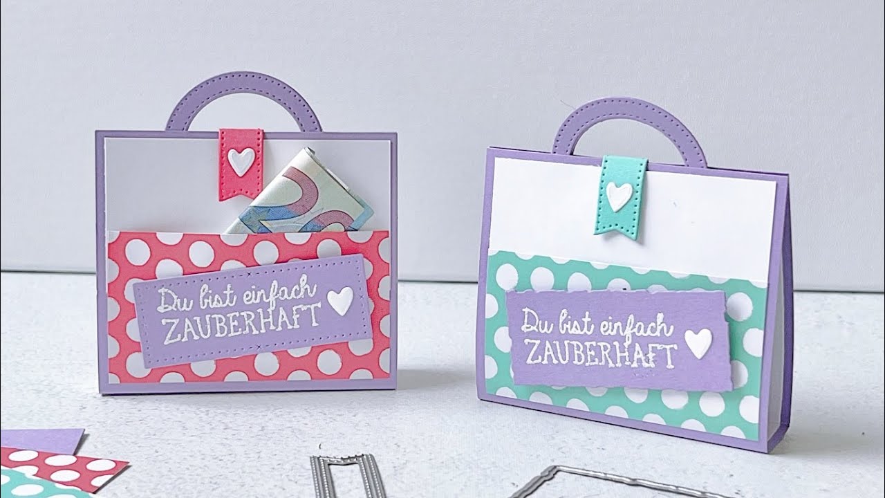 Tutorial Täschchen für Lippenpflegestift und Geldgeschenk