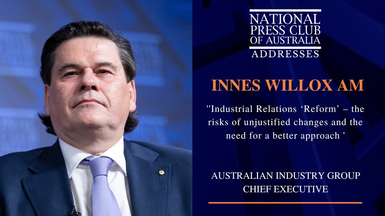 IN FULL: Innes Willox AM Addresses the National Press Club of Australia
