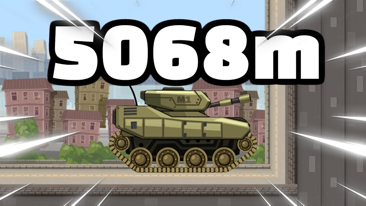 [TAS] 5068m with Tank in Intense City | Hill Climb Racing 2
