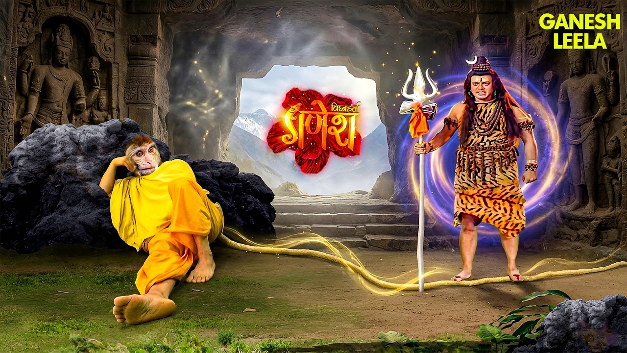 भोलेनाथ ने किस वानर की लम्बी पूँछ काटी थी | Vighnaharta Ganesha #bholenath  #adishakti #bhakti #god