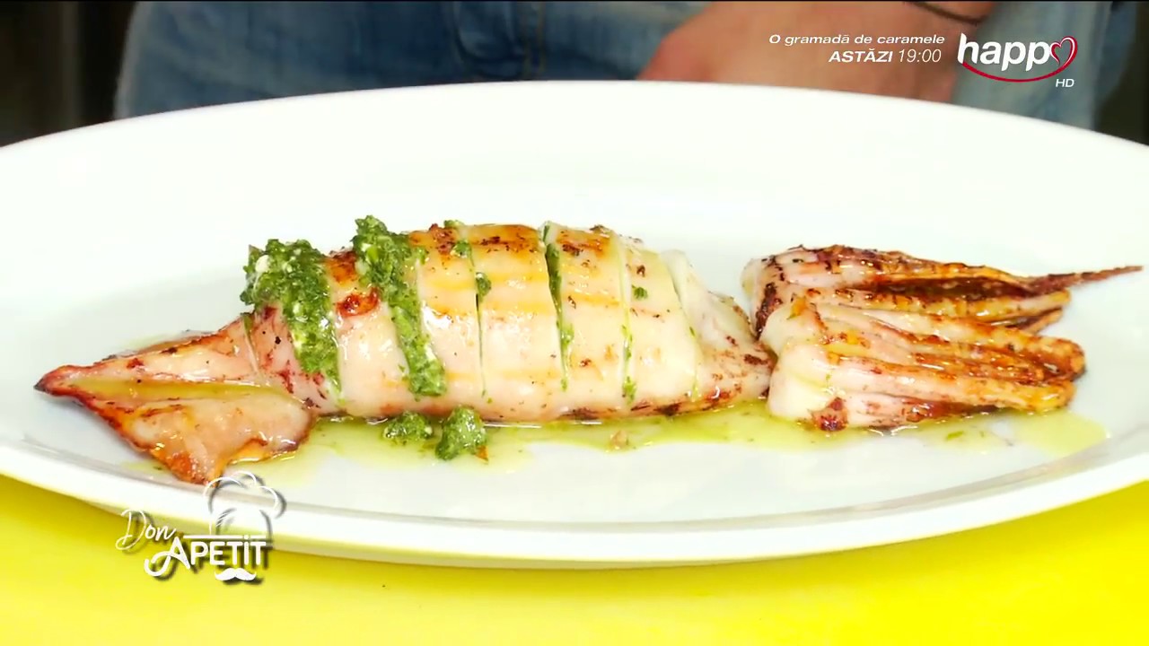 Don Apetit cu Chef Gabriela  Rețeta: calamar umplut cu spanac