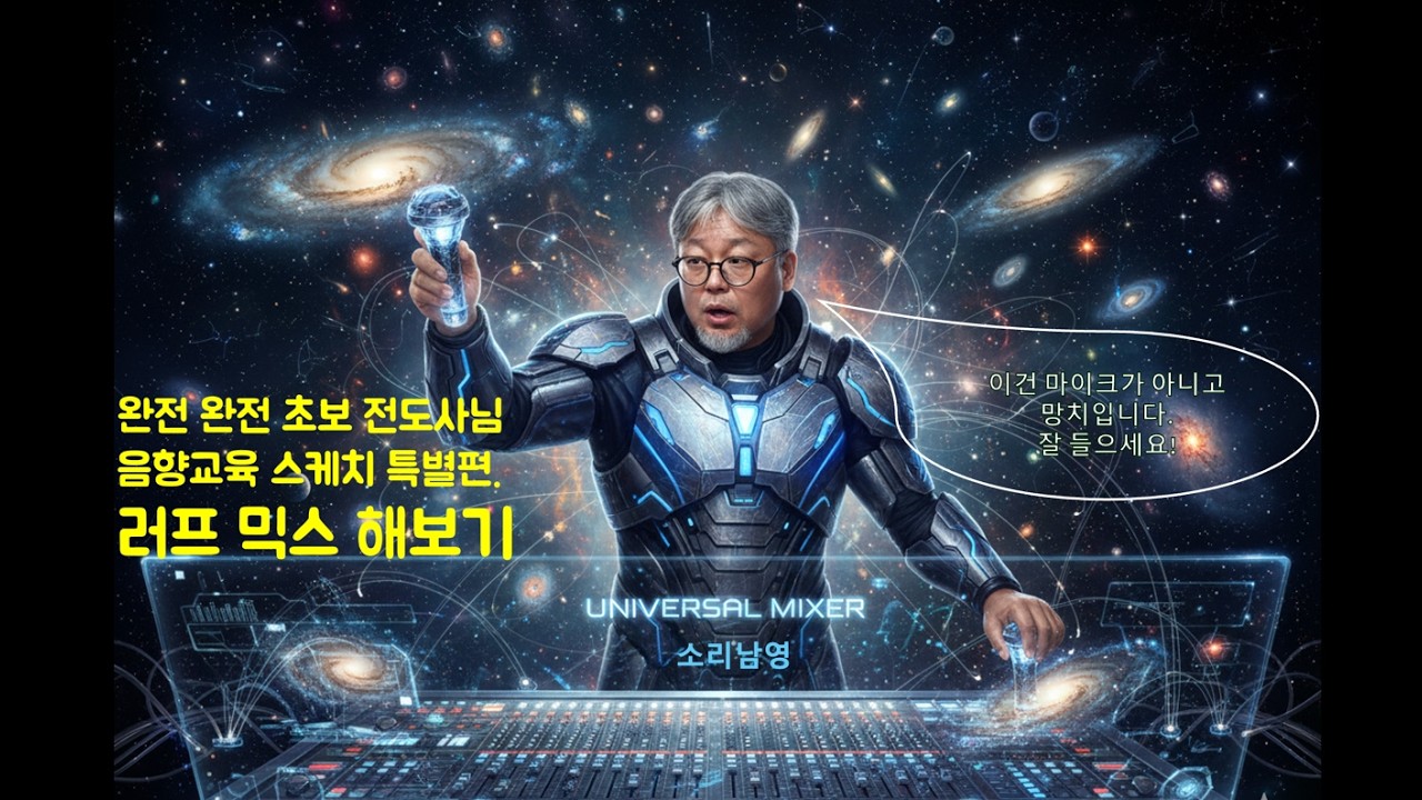 왕초보 전도사님 음향교육 특별편. 러프믹싱 과정