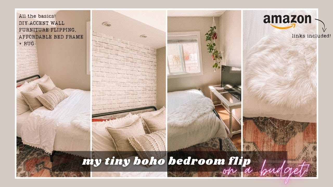 tiny boho bedroom makeover part 1- bedroom basics on a budget! *pinterest inspired*