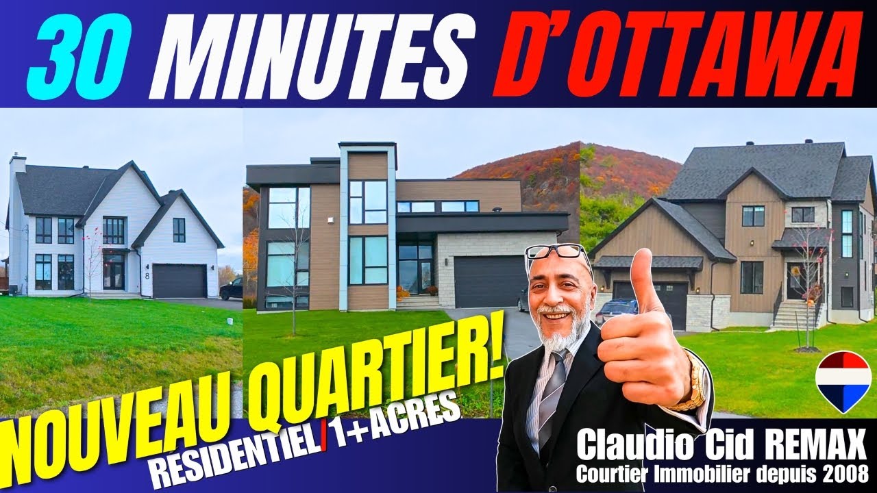 🏘️ NOUVEAU quartier résidentiel en Outaouais 🏘️ (Catégorie : A1) 👍