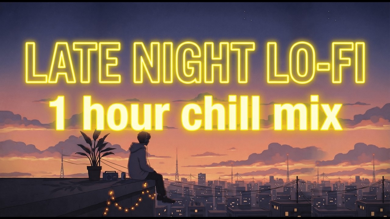 1 Hour Late Night Lo-Fi 🌙 — Calm Chill Beats