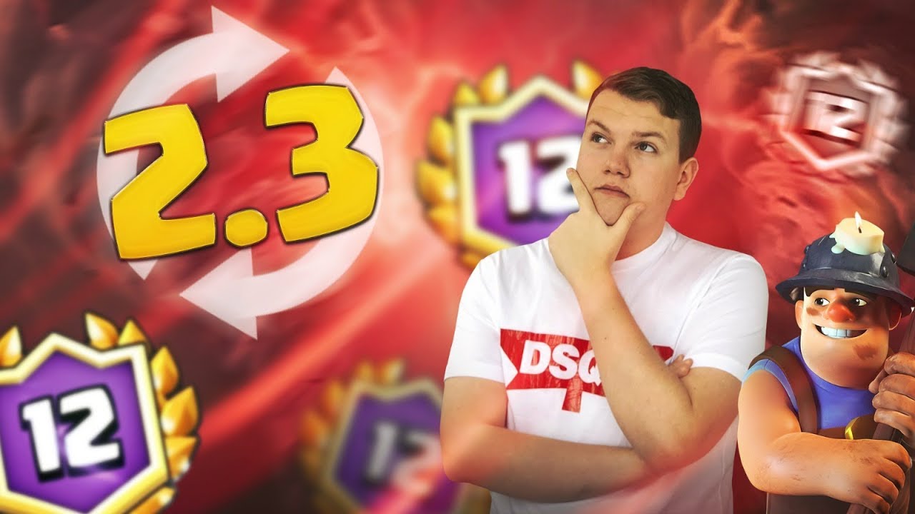 INSANE CYCLE! 12 WIN 2.3 Miner Poison Quick Cycle Deck! LIVE Grand Challenge - Clash Royale