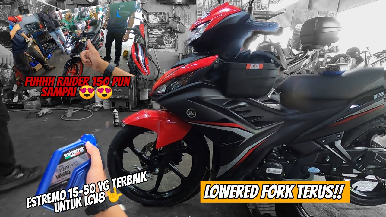 GARANG TERUKK LCV8 LOWERED FORK!! & GRED MINYAK 15-50 YG TERBAIK 🚀🚀 *tiba2 raider pun mai laa*