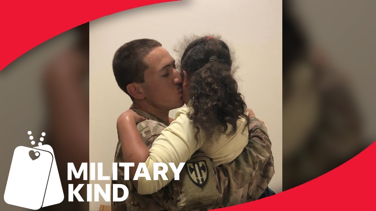 Students amazed to see real soldier walking the halls