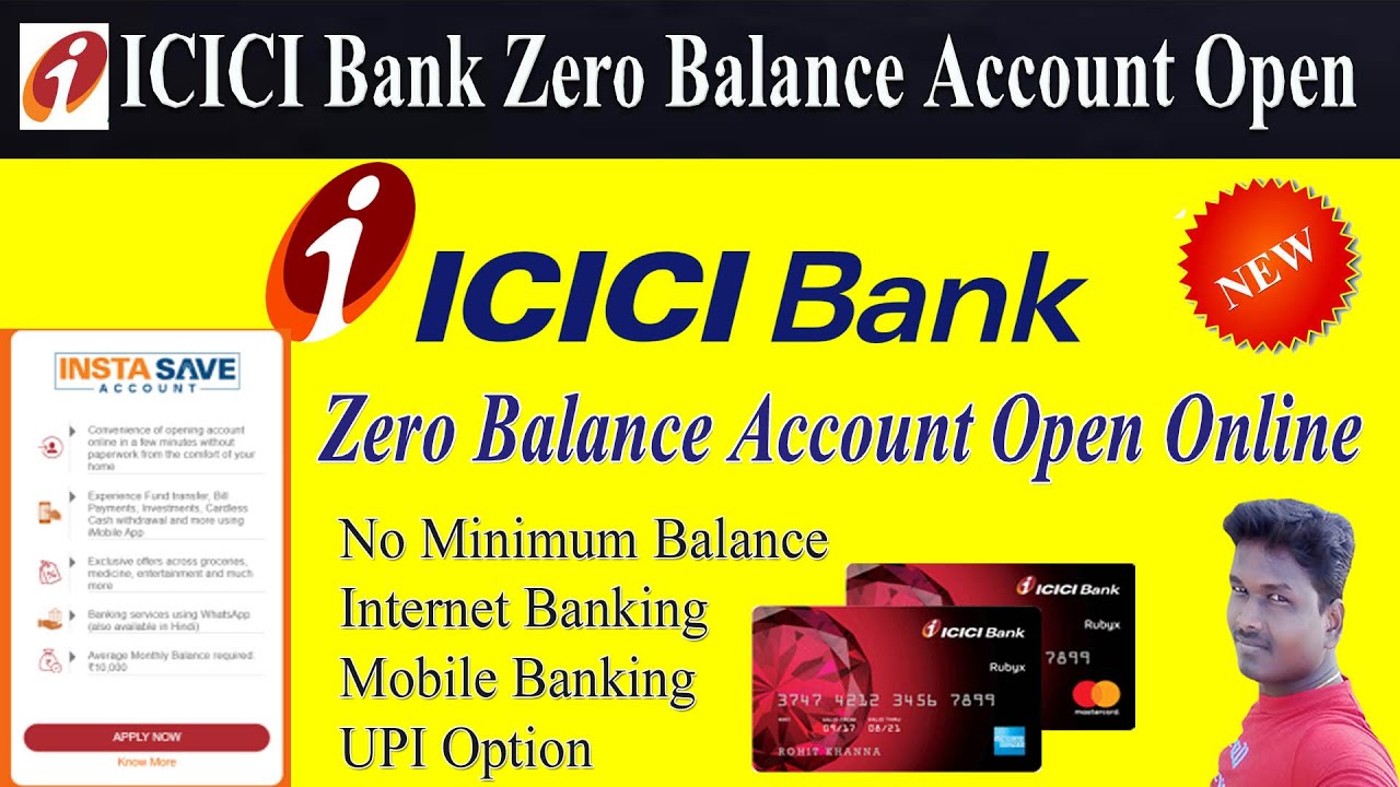 ICICI Bank Zero Balance Account Open Online  full details in tamil @Tech and Technics