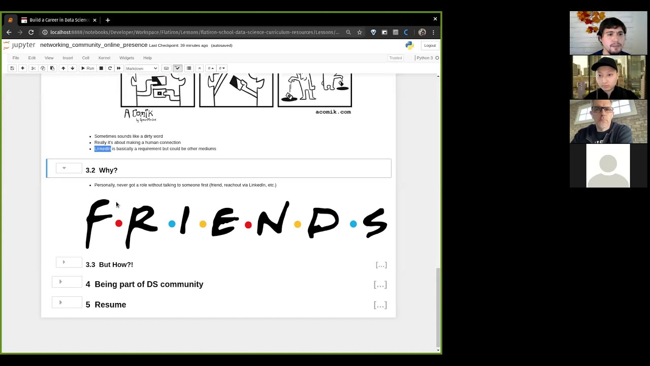 Networking, Community, & Online Brand for Data Science [2021-02-03]