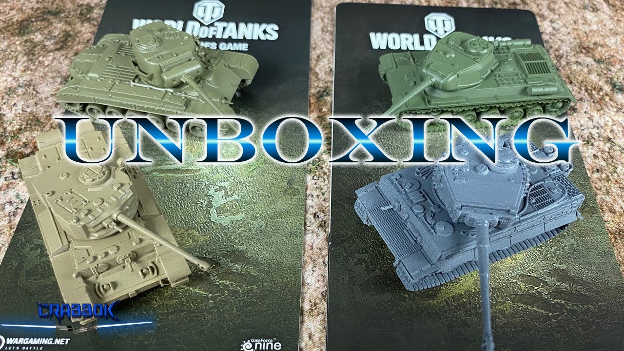 World of Tanks - Miniatures Games - Wave 4 Unboxing! Tiger I, IS-2, Comet, and M26 Pershing