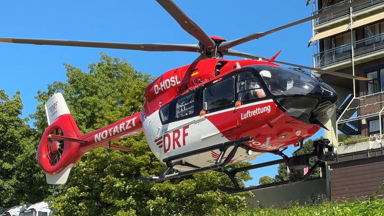 DRF Luftrettung | Start Christoph 43 | Airbus H145 D3 Retrofit | D-HDSL | Klinikum Baden Baden/ Balg