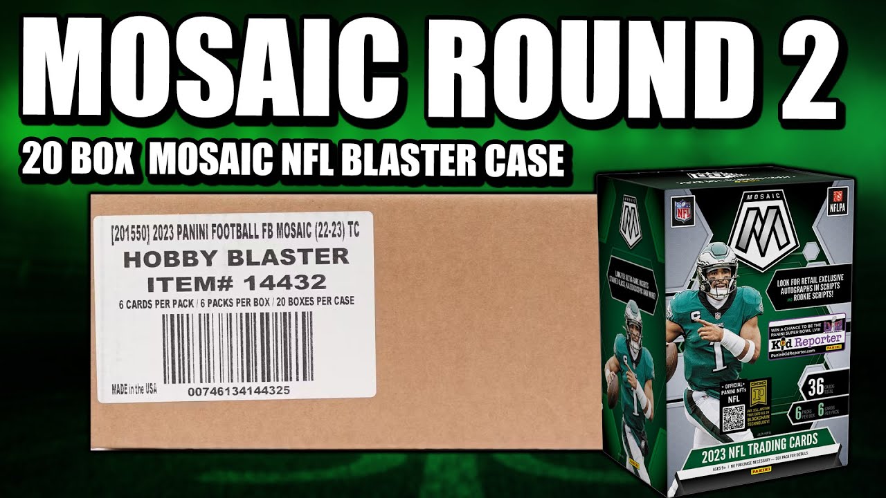 OOPS, I DID IT AGAIN..... | Ripping a FULL CASE of 2023 Panini Mosaic NFL Blasters