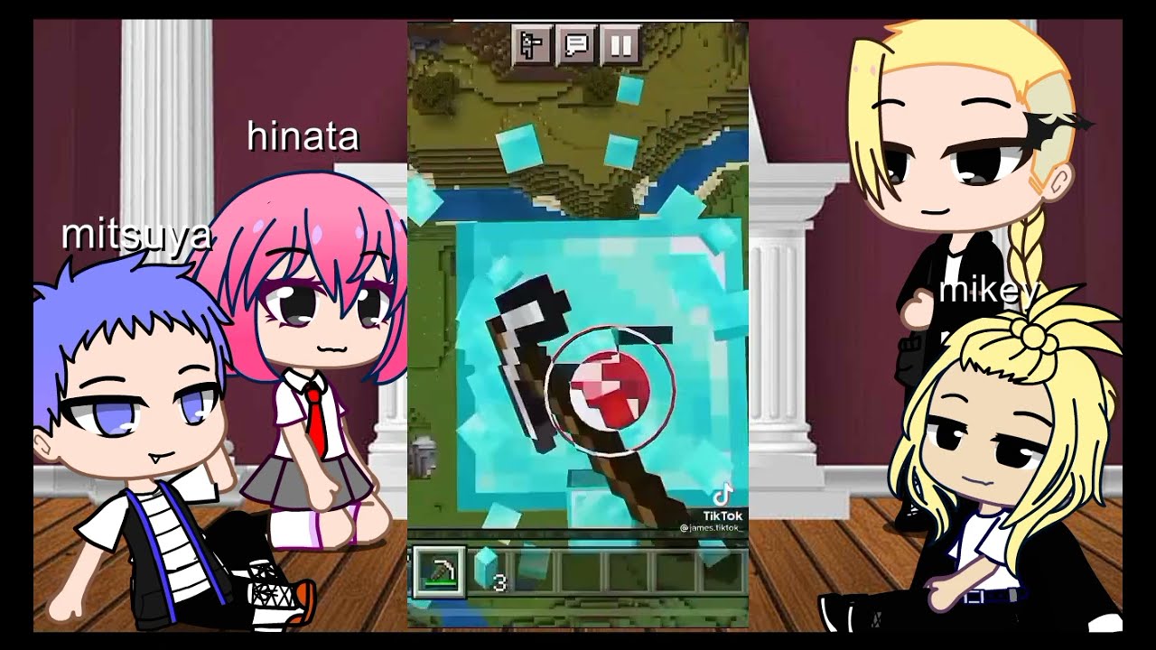 tokyo revengers reacciona a takemichi es random minecraf ( no 2 parte )