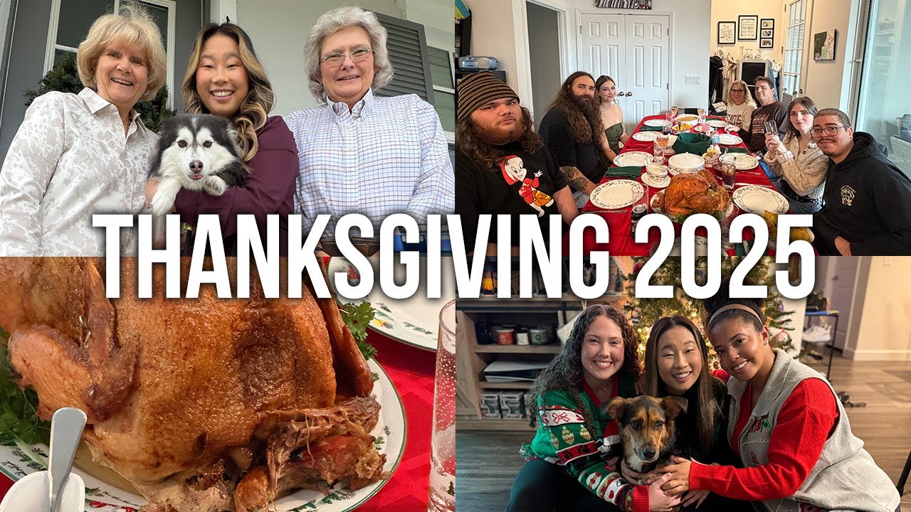 День благодарения 2025! 🦃🍁 Много еды, адвент-календари + лепка снеговиков