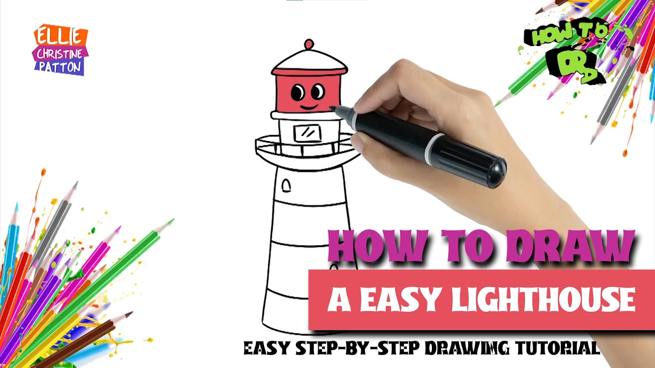 Anyone Can Draw This Lighthouse! 🗼 Step-by-Step Guide
