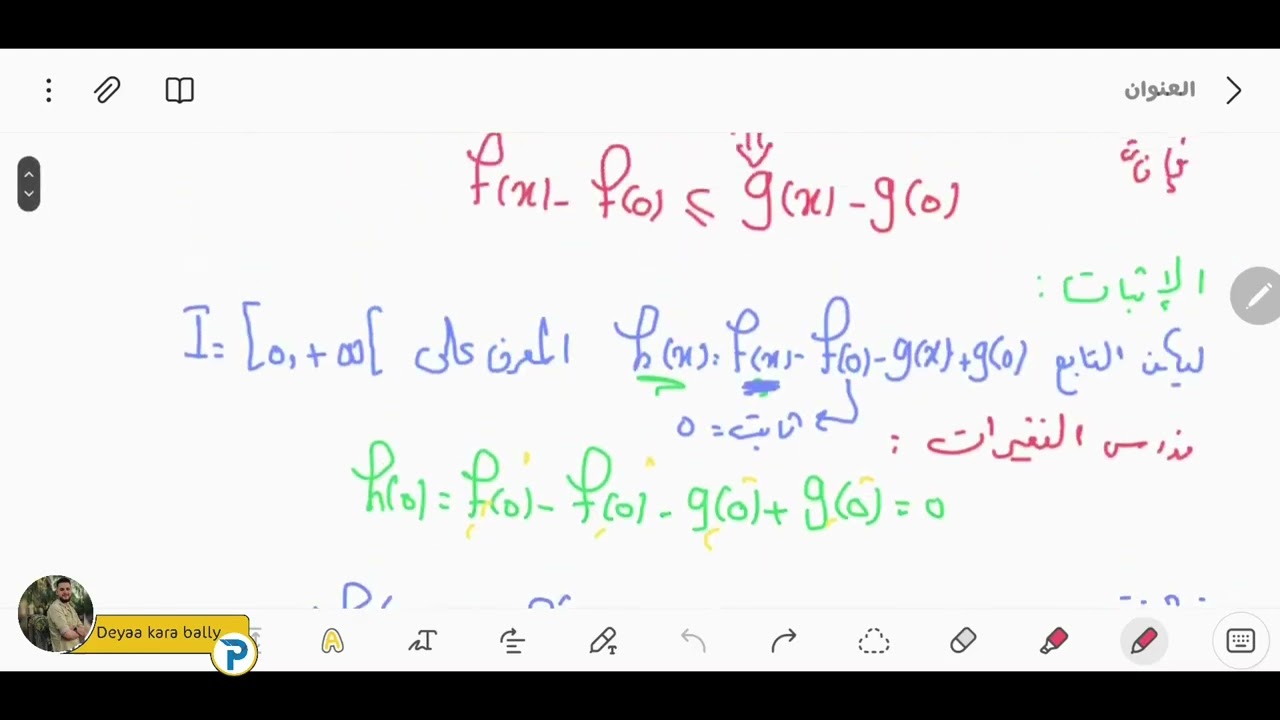 شرح مبرهنة تأطير (حصر) التوابع المثلثية + تطبيق التمرين الوزاري