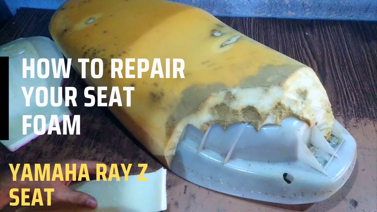 How to Repair your Seat Foam | Seat Upholstery for YAMAHA RAY Z | Motorcycle Seat Repairing |