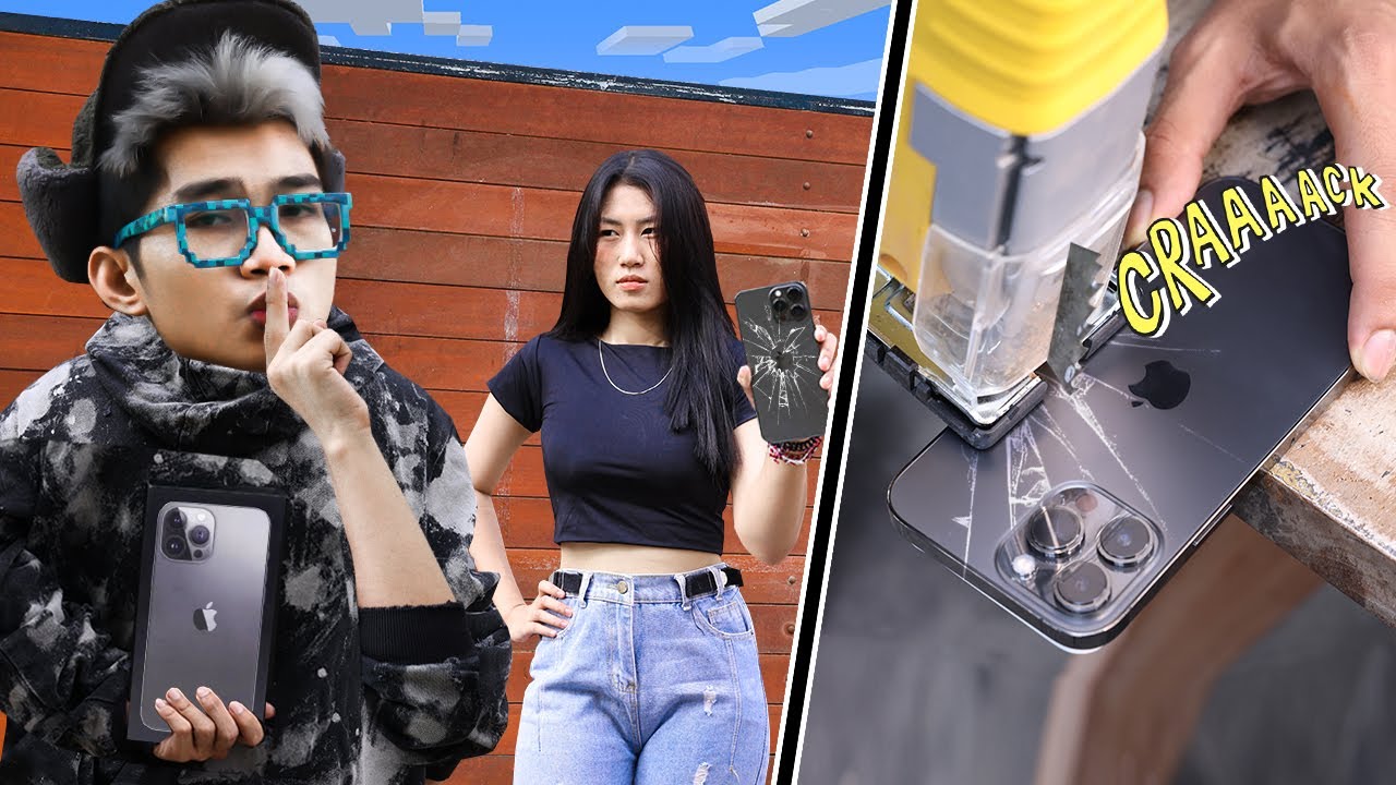 AKHIRNYA! PRANK HANCURIN IPHONE KESAYANGAN PRILY, TAPI KASI IPHONE 13 YG BARU! SAMPAI SEMARAH INI!!!