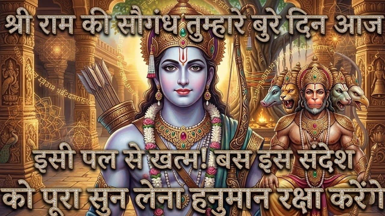 श्री राम की सौगंध तुम्हारे बुरे दिन आज | @श्री-राम-का-अशिरवाद #ram #motivation