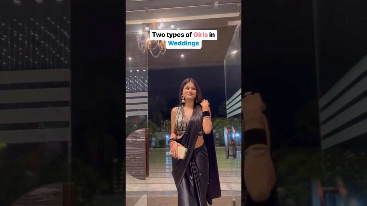 Which type of girl are you?💅🦋 #typesofgirls #winterwear #shadi #blacksaree #comedy #surbhipalaria