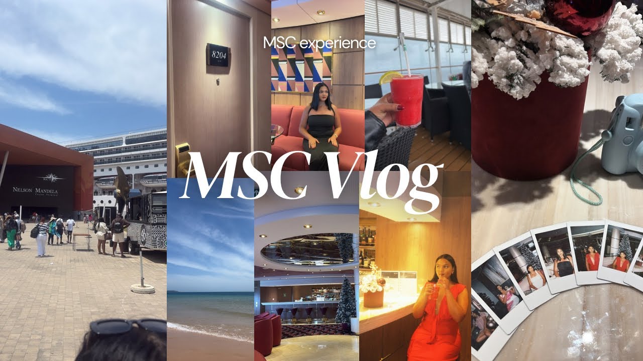 MSC Vlog- Spend a weekend with me on the MSC cruise🚢