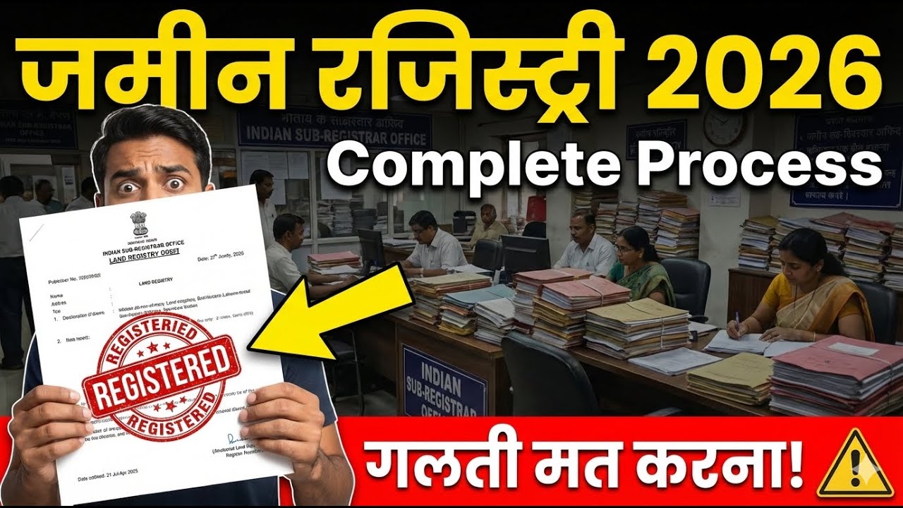 जमीन की रजिस्ट्री कैसे होती है 2026 में? | Registry New Rules 2026: लाखों का नुकसान हो सकता है! |