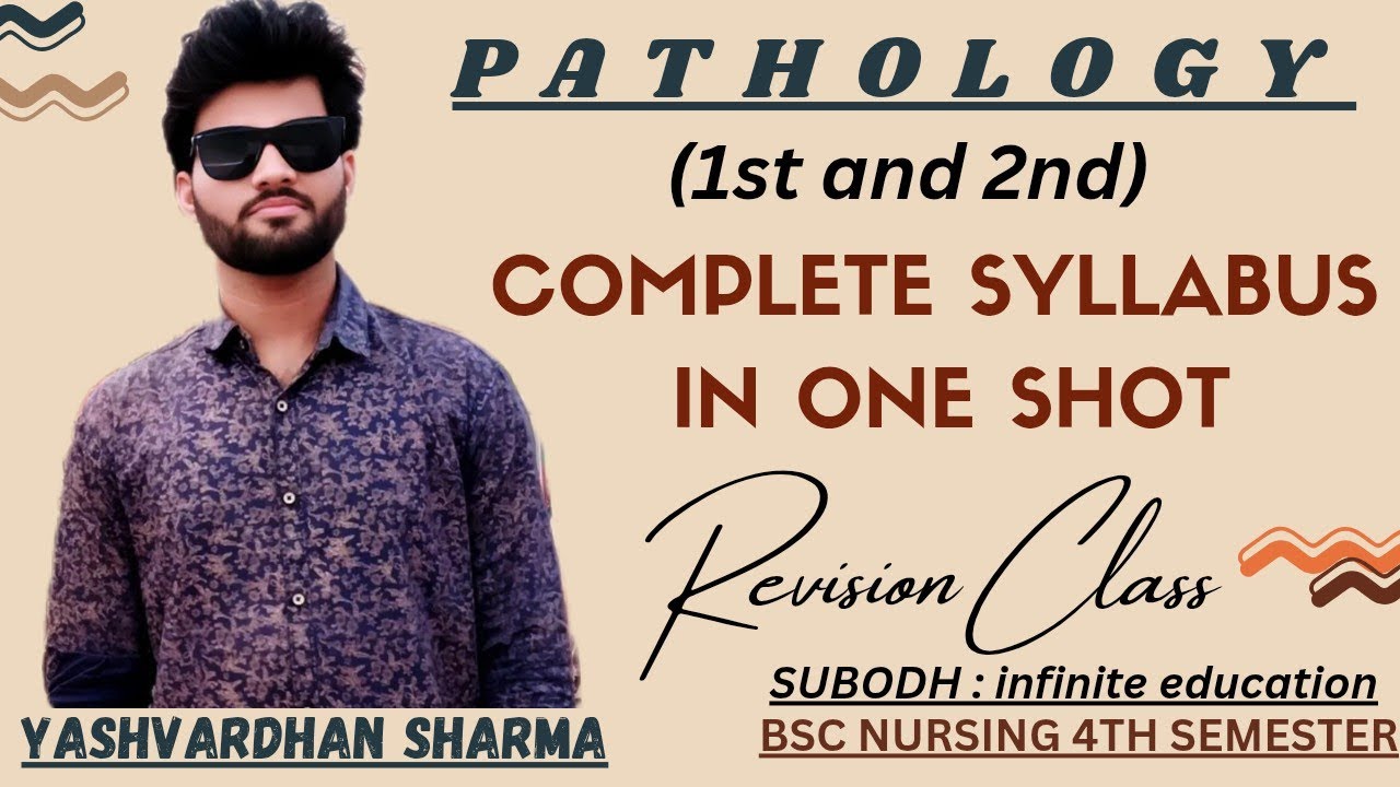 PATHOLOGY  एक Video में Complete syllabus #oneshot Bsc nursing 4th semester by 